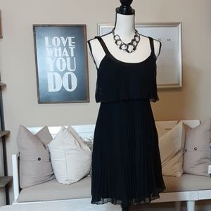 White House Black Market Black Pleated Dress (0)